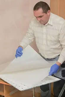 Pleasant Prints: Repair of LCD TV at home. Master disassembles lens and diffuser sheets of large monitor