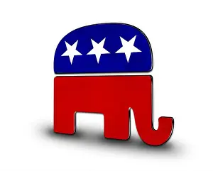 Republican Prints: Republican Party logo of the United States