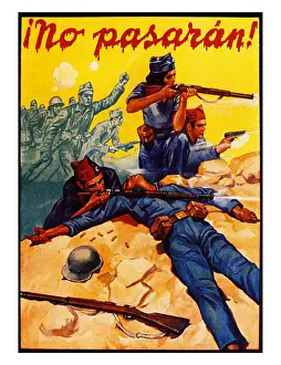 Republican Prints: Republican propaganda poster : Spanish Civil War 1936