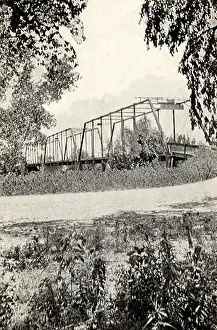 1908 Prints: Republican River Bridge. Red Cloud. 1908