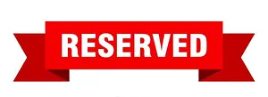 Reserved Prints: reserved ribbon. reserved isolated sign. reserved banner
