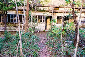 Retreat Prints: Residential building at abandoned Maharishi Mahesh Yogi Ashram (Beatles Ashram)