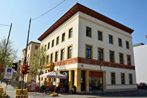 Street House Prints: Residential building on Carl-August-Allee street in Weimar