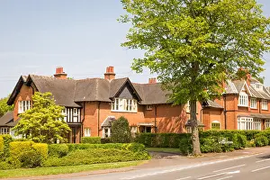 West Midlands Prints: Residential property in Bournville village, Birmingham UK