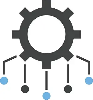 Project Management Prints: Resource Allocation Icon Image