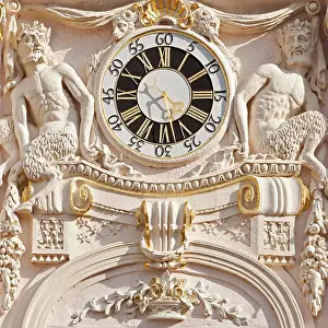 Refurbish Prints: restored historic townhall clock, Germany, North Rhine-Westphalia, Bonn