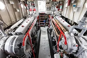 Engine Prints: Restored P22, type 21 US naval Rhine River gunboat from the 1950s