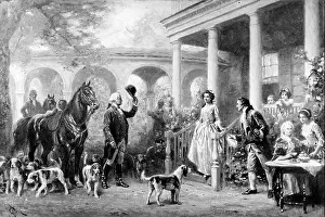 Founding Prints: The Return from the hunt President George Washington (1732-1799)