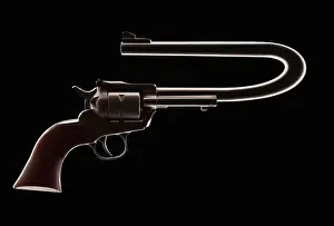 Bent Prints: Revolver with a bent barrel