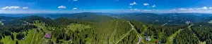 Rhodopes mountains surrounding Pamporovo village in Bulgaria during summer