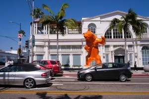 Beverly Hills Prints: Richard Orlinski artwork on Rodeo Drive