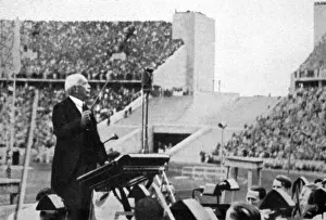 Classical Music Prints: Richard Strauss conducting his Olympic Hymn at the 1936 Olympic Games