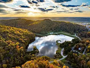 Astrophotography Prints: Ridenour Lake & Park - Built in 1970 with a maximum depth of 17 feet and an average depth of 8 feet