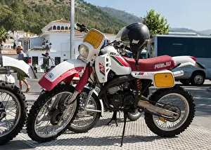 Motorcycles Prints: Rieju MR 80. (Spanish motorbike with Minarelli 74cc engine) at classic motorcycle meeting Villa de Mijas 2017