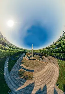 Riga Prints: Riga City Monument to liberators The Second World War drone 360 vr view