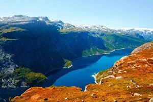 Images Dated 19th July 2017: Ringedalsvatnet lake near Trolltunga