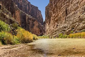 Rio Grande Prints: The Rio Grande River in the Santa Elena Canyon, Big Bend National Park Texas
