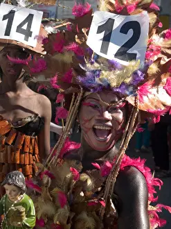 Filipino Prints: a riot of colors as ladyboys dance at the wild Ati Atihan Festival Kalibo Philippines