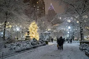 East Coast Prints: Rittenhouse Square in snow