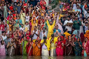 Puja Prints: Rituals during Chhath Puja, Varanasi, India