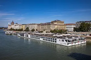 Outdoor Photo Prints: The river cruise ships Viking Ullur