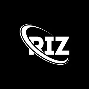 Linked Prints: RIZ logo. RIZ letter. RIZ letter logo design