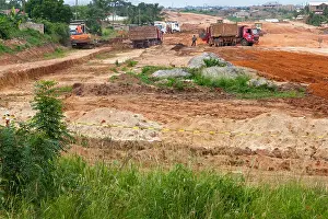 Diversion Prints: Road construction near Accra, Ghana, Africa