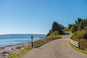 Parc Prints: Road to Gaspe beach in Forillon National Park, Gaspe Peninsula, Quebec, Canada