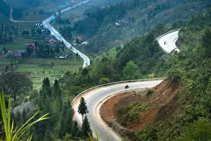 Ha Giang Vietnam Prints: The road on the high mountain in the province Ha Giang, Vietnam