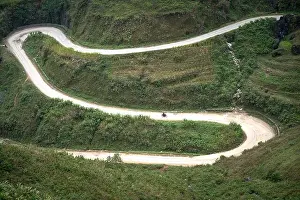 Ha Giang Vietnam Prints: The road on the high mountain in the province Ha Giang, Vietnam