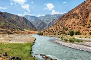 Shan Prints: Along the road to Taldyk Mountain Pass in Kyrgyzstan taken in August 2018