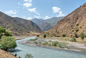 Shan Prints: Along the road to Taldyk Mountain Pass in Kyrgyzstan taken in August 2018
