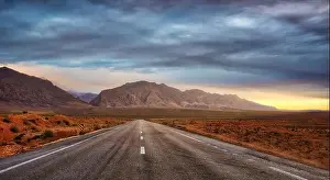 Road through the Zagros Mountains in South Iran taken in January 2019 taken in hdr