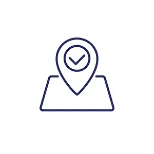 Roadmap Prints: roadmap line icon on white