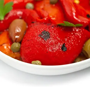 Red Red Prints: Roasted Red Pepper Salad
