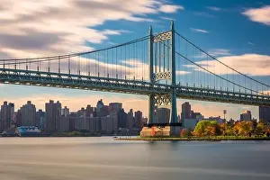 East River Prints: Robert F. Kennedy Bridge in New York City spanning the East River from Randalls Island to Queens