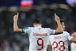 Robert Lewandowski during the FIFA World Cup Qatar 2022 Group C match between Poland