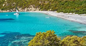 Roccapina Beach, Golfe de Roccapina, South-West Coast, Corsica Island, France