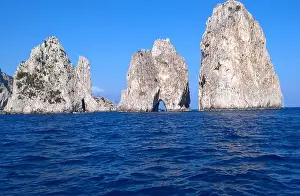 Blue Sea Prints: The rock formation known as Faraglioni de Mezzo