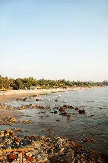 Eco Tourism Prints: Rocks on the beach, Goa, India