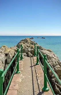 Jagged Prints: The rocks and sea at Fort d'Auvergne