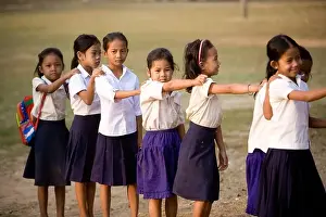 Roesey Chroy Secondary School on the road to Angkor Wat Cambodia