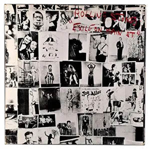 Rock And Roll Prints: The Rolling Stones album cover for Exile on Main Street designed by John Van Hammersveld