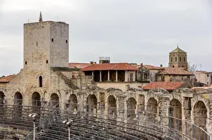 City Wall Prints: Roman amphitheatre in Arles - UNESCO world heritage in France