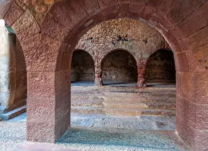 Baths Prints: Roman baths of Caldes de Montbui, Catalonia, Spain