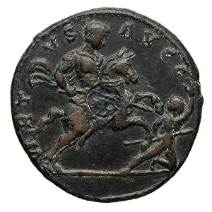 Latium Prints: A Roman coin medallion presenting Décence