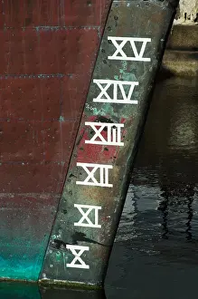 Numeral Prints: Roman numerals on ship bow