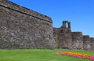 Historical Architecture Prints: This Roman wall encircles the old town in Luga