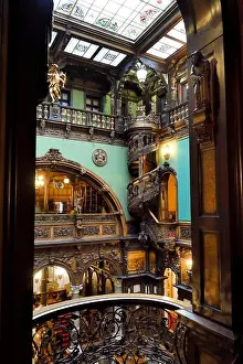 Carpathian Mountains Prints: Romania, Wallachia, Sinaia, Peles Castle former royal residence built between 1875-1883 for King Carol I of Romania