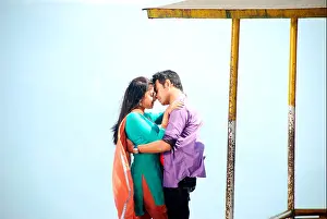Intimacy Prints: Romantic pose by an Indian boy and a girl